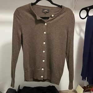 Quince Mongolian Cashmere Women’s Cardigan Brown Medium